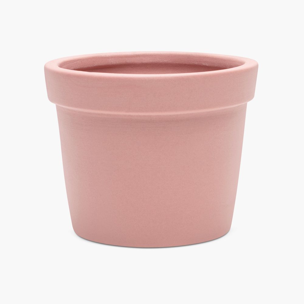 Pink plant pot psd mockup for home decor