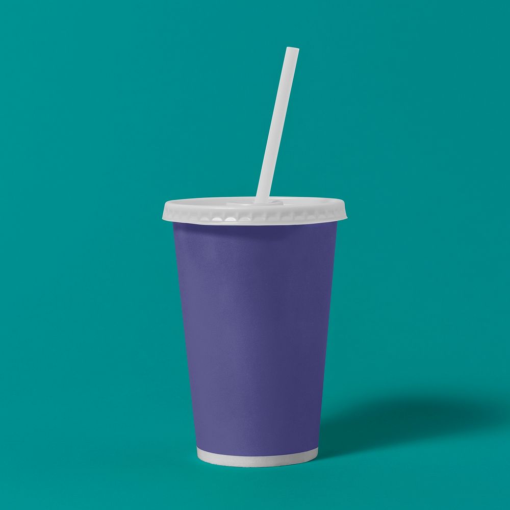 Purple paper cup, food product | Free Photo - rawpixel
