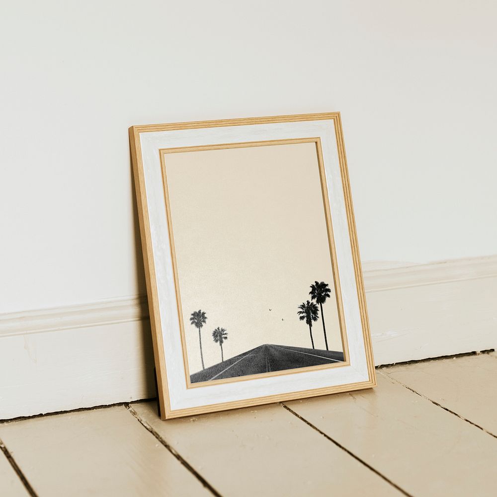 Picture frame mockup psd, home decor