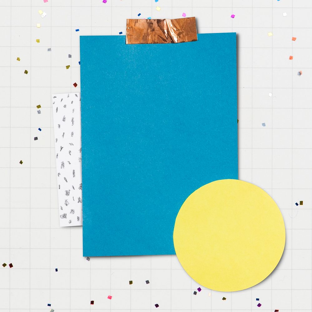 Note paper, blue stationery design