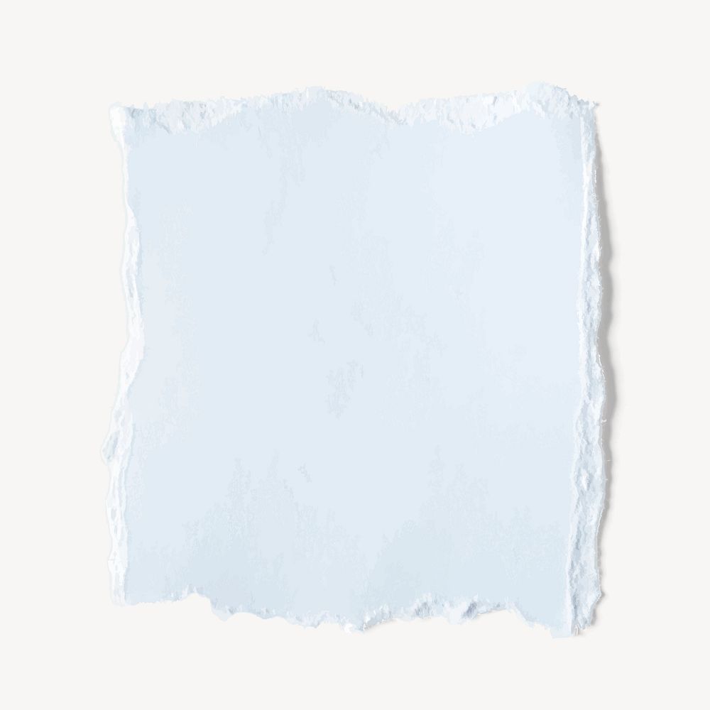 Ripped white paper square with copy space