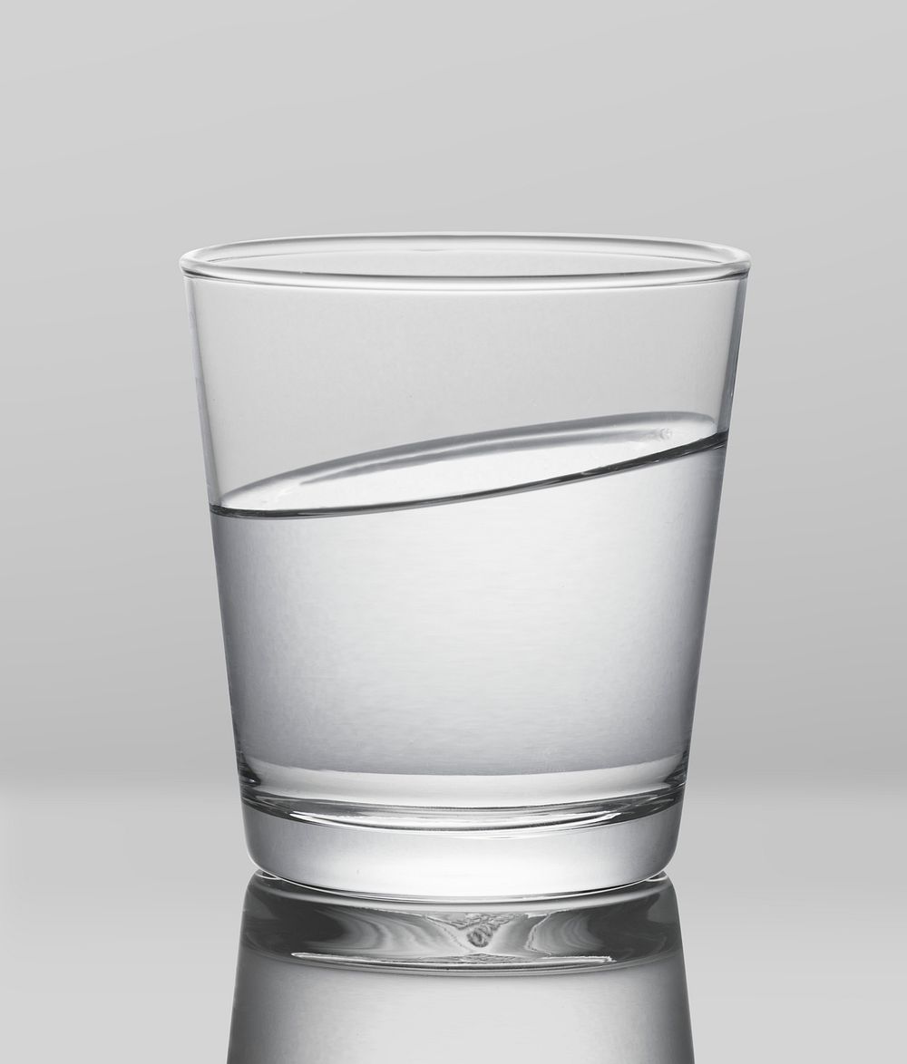 Glass of water macro shot 