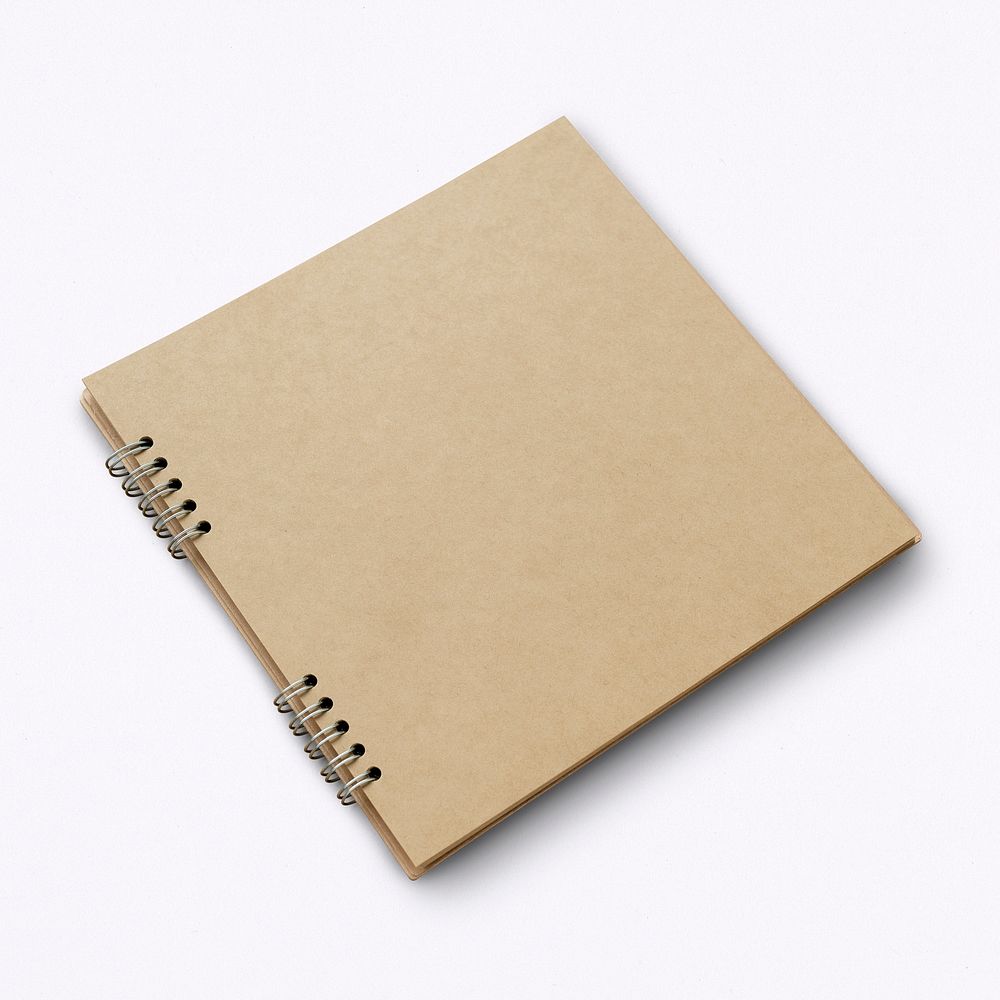 Natural brown paper notebook page