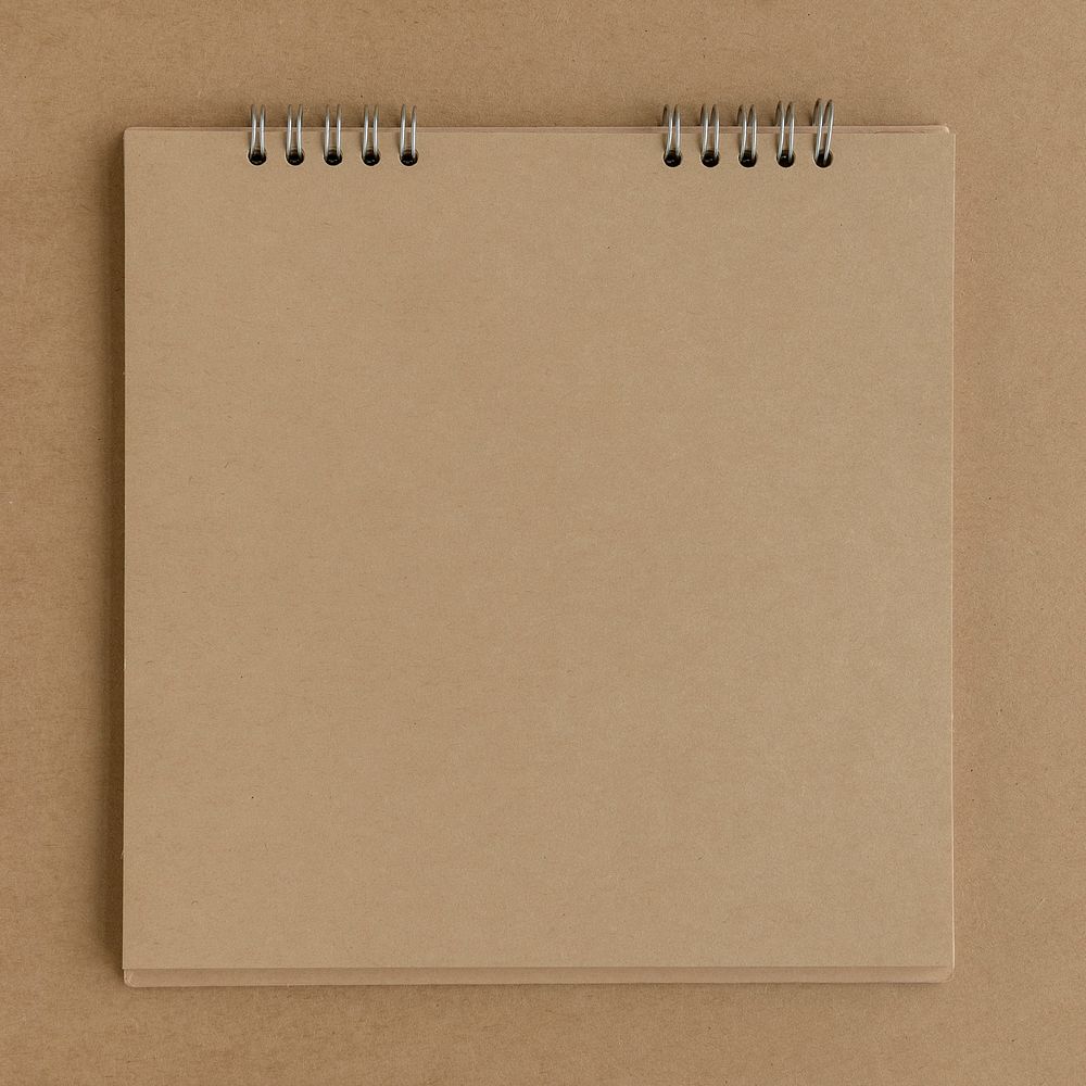 Natural brown paper notebook page