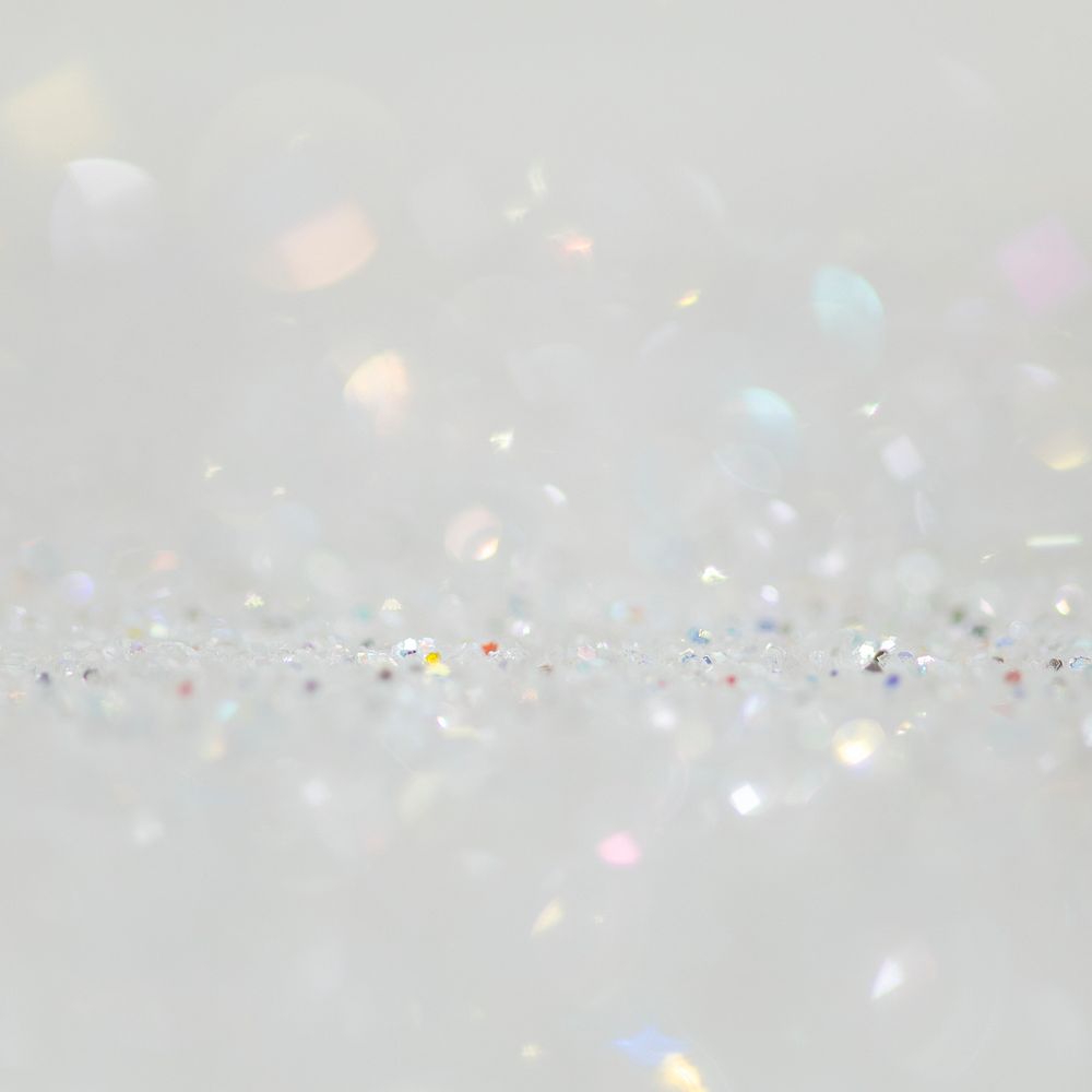 Shiny white glitter textured background