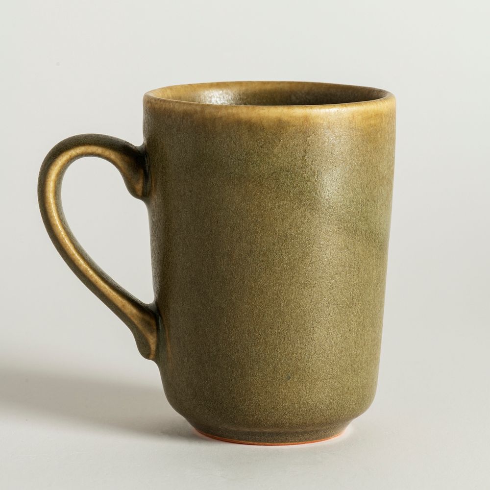Vintage green coffee mug design resource 