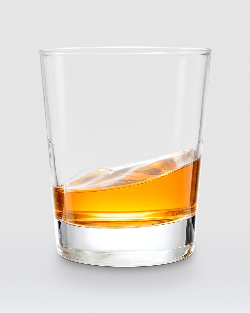 Scotch whiskey mockup on white background