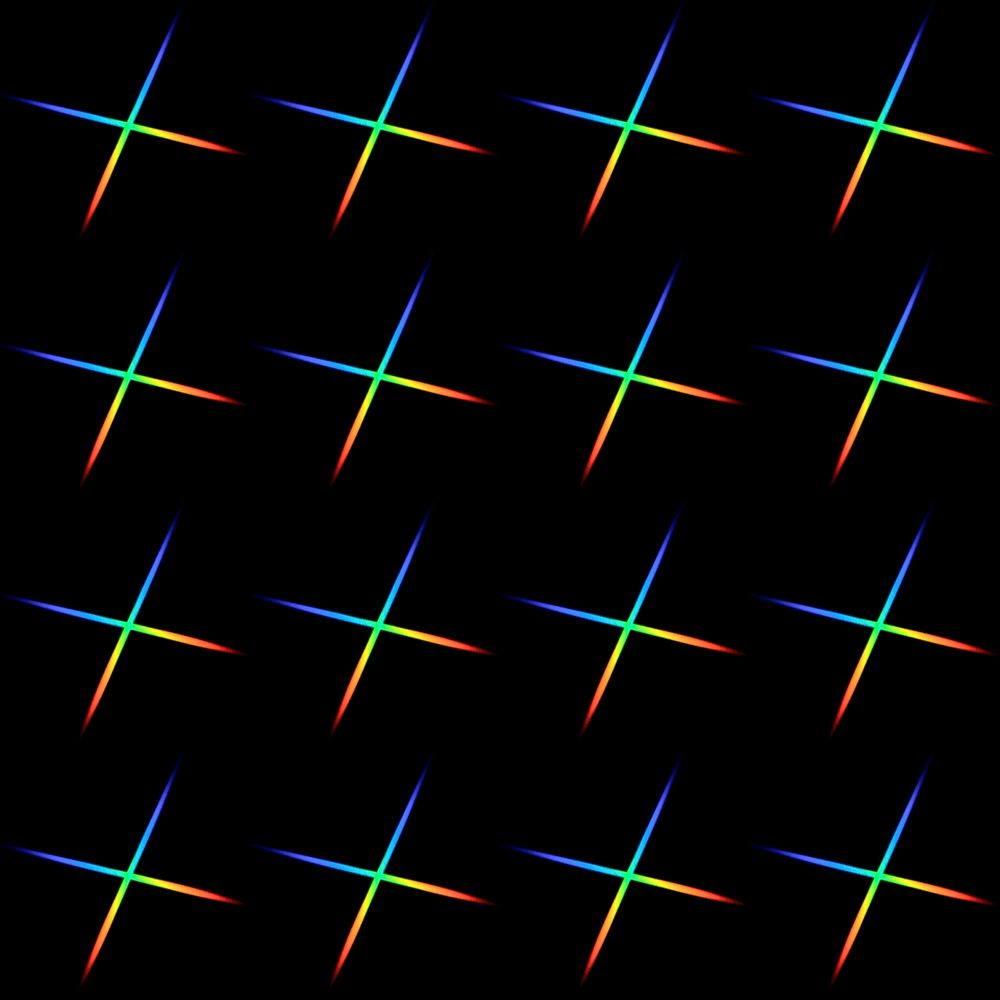 Light leak effect pattern design element on a black background