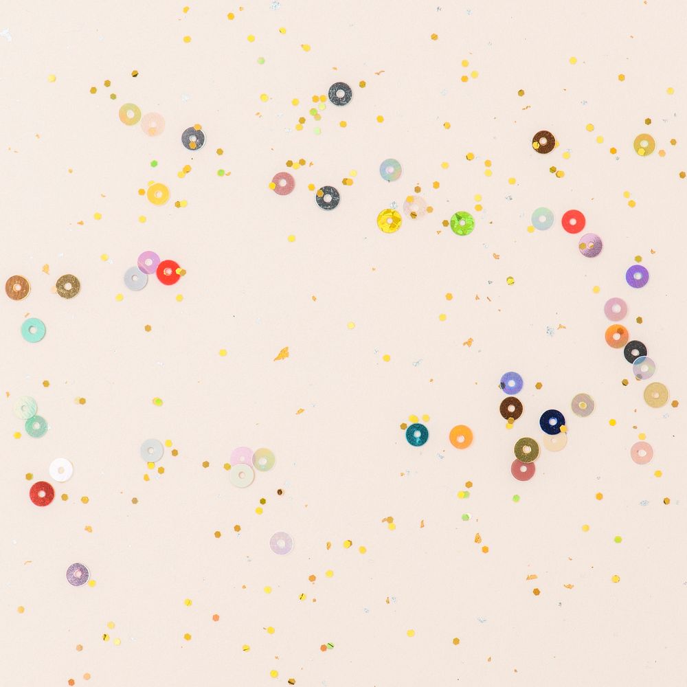 Colorful confetti peach orange wallpaper | Free Photo - rawpixel