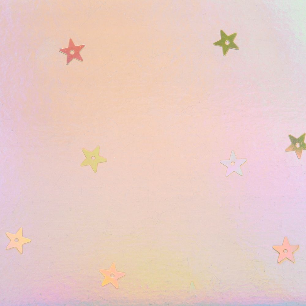 Star glitter pastel holographic background