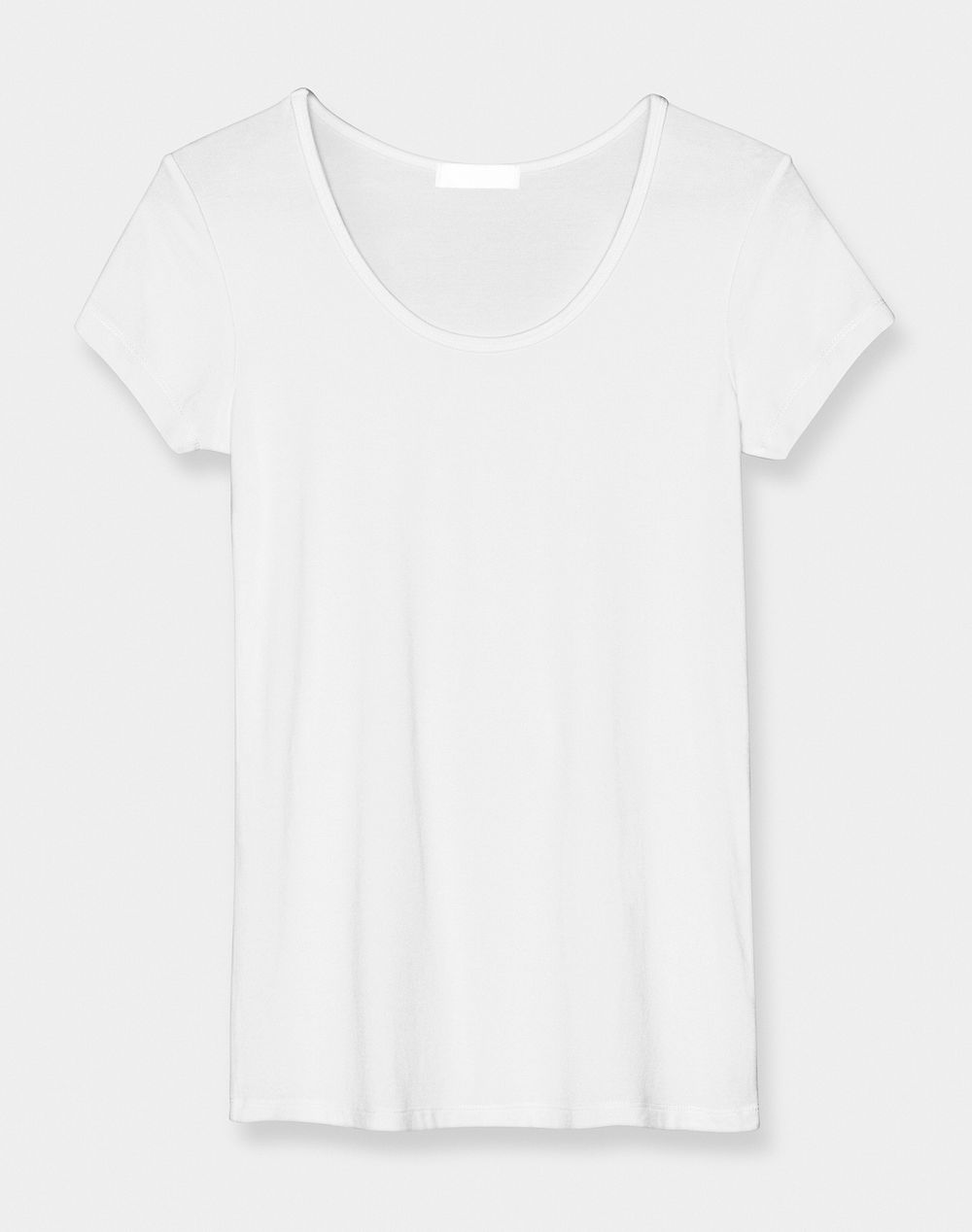 White tee mockup psd women&rsquo;s apparel front view