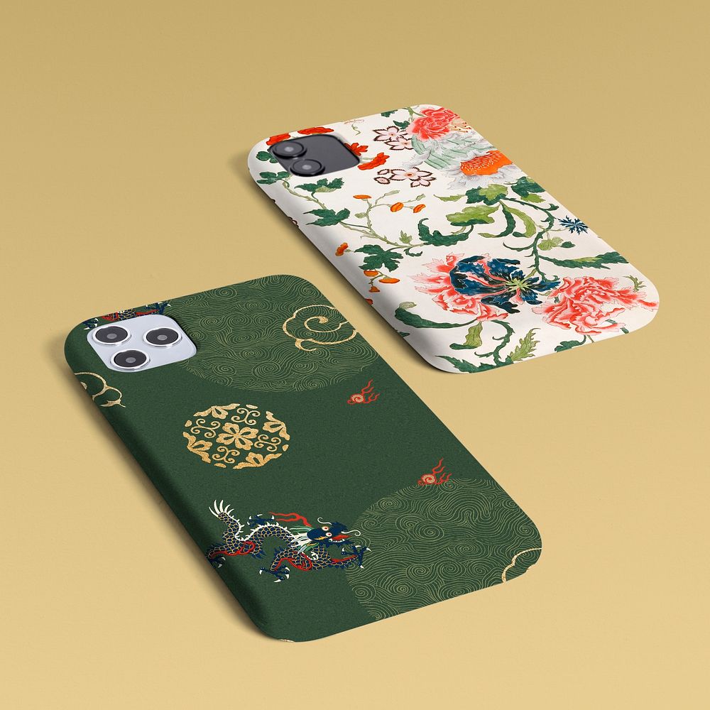 Smartphone case Chinese pattern product showcase