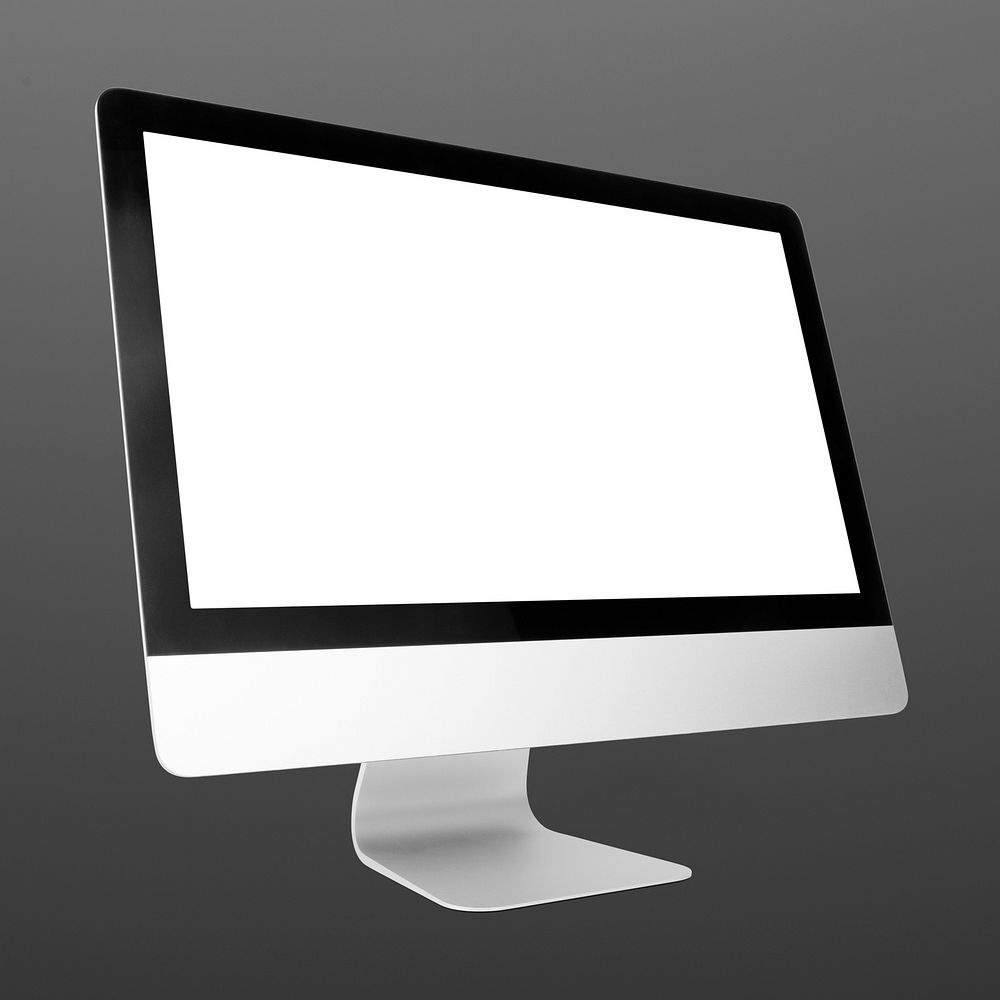 Computer monitor screen mockup psd digital device