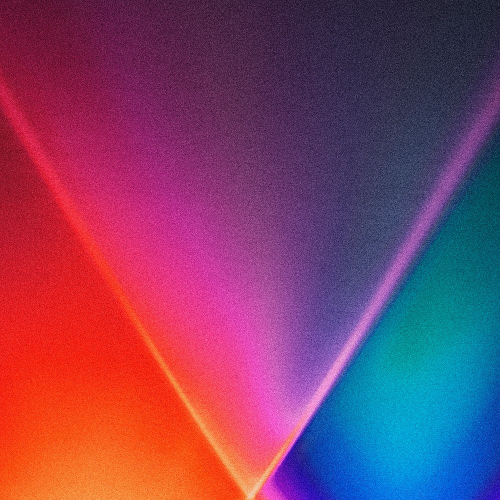 Colorful gradient background with neon led light