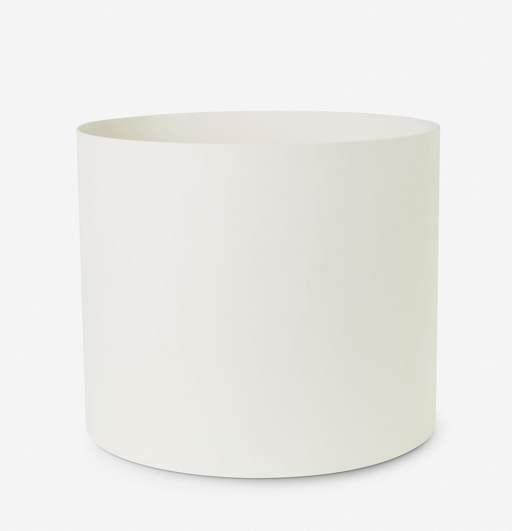 Ceramic plant pot mockup psd in white tone