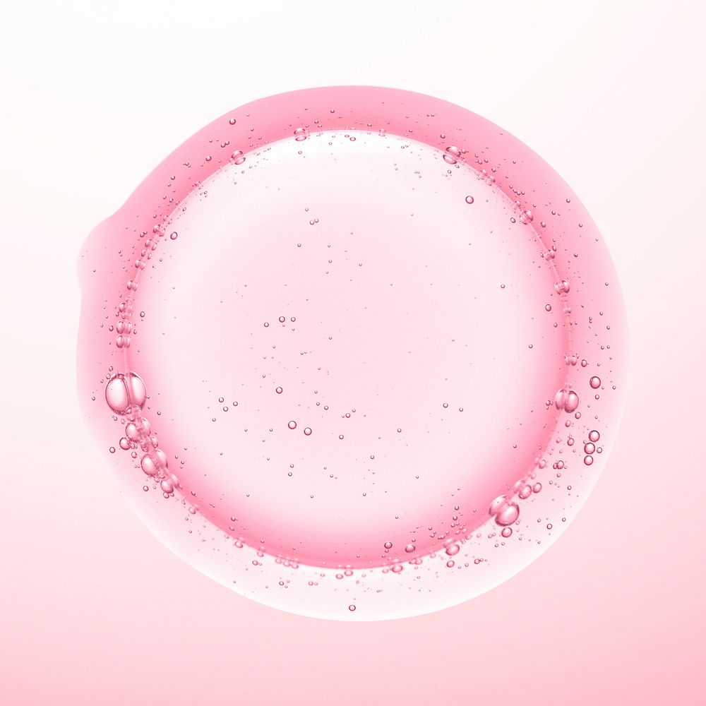 Abstract oil liquid bubble macro shot pink psd