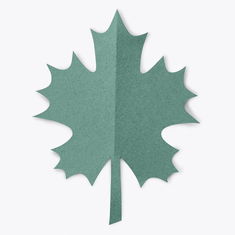 Maple leaf paper craft style 