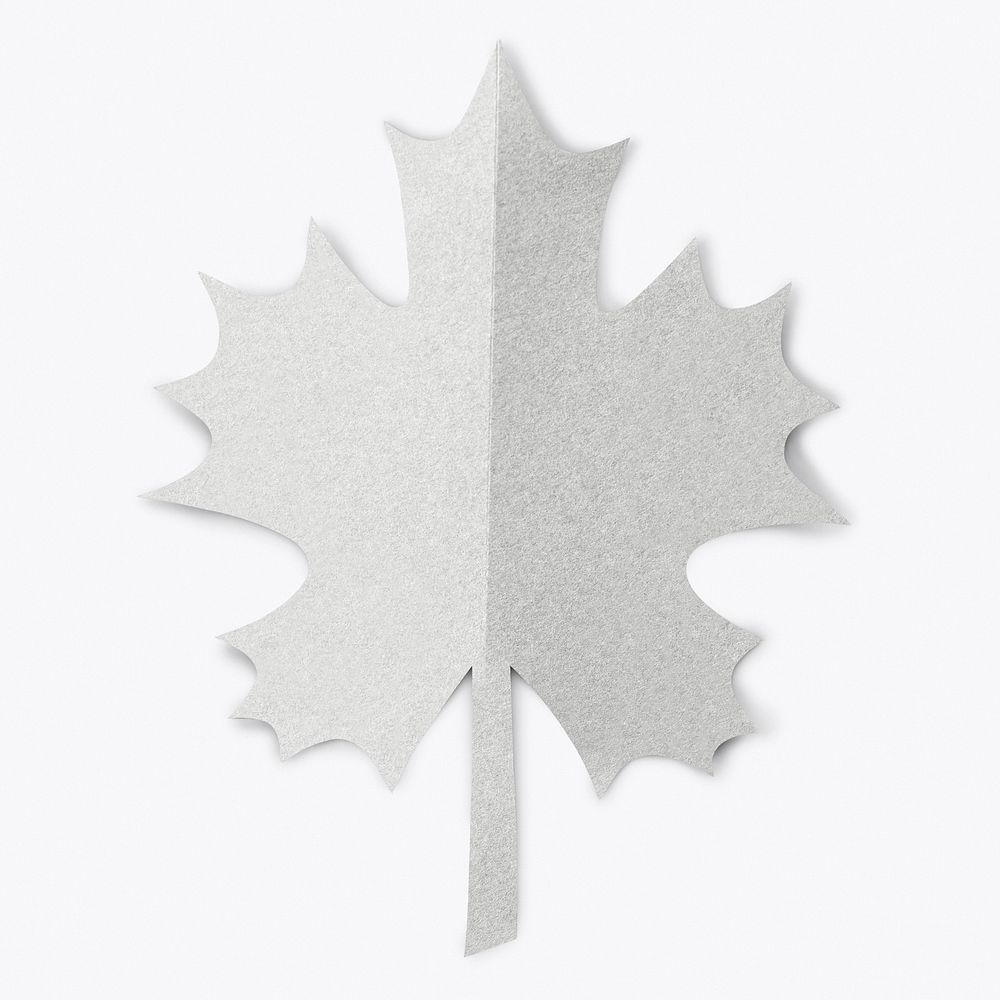 Maple leaf paper craft style 