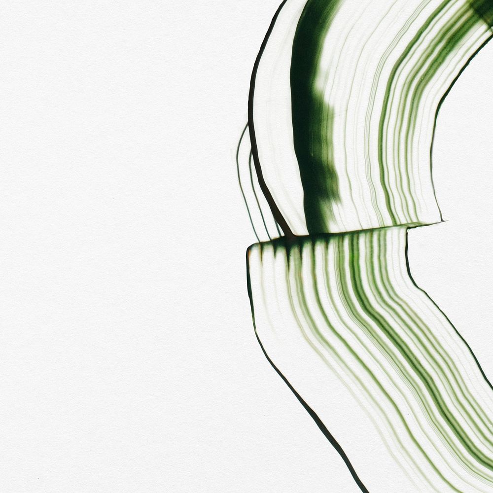 Acrylic green textured background psd minimal abstract art