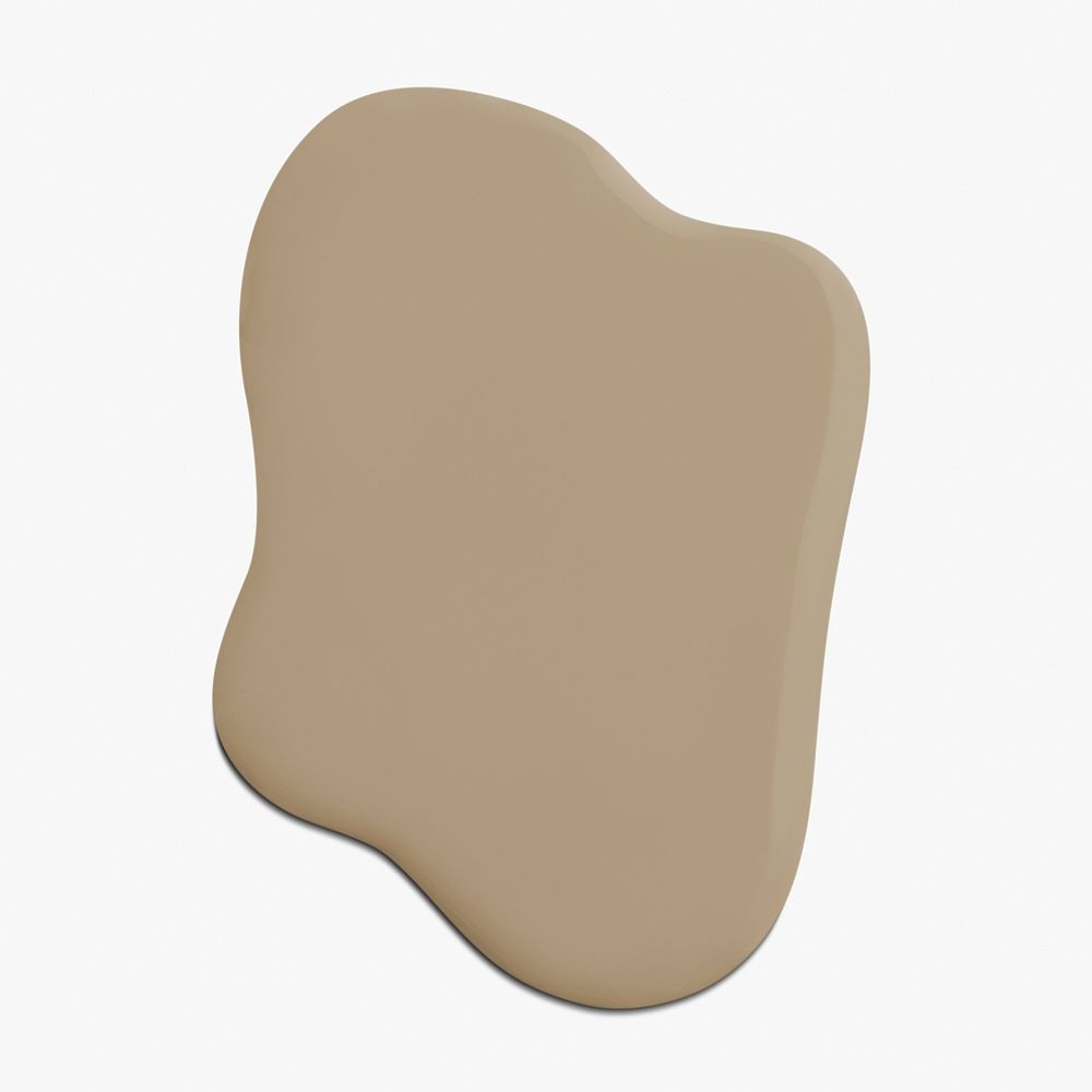 Brown paint drop psd design element