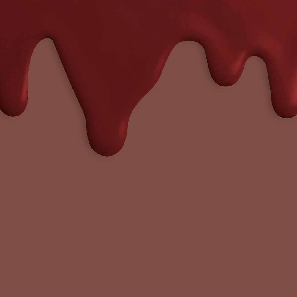 Brown dripping paint background in brown