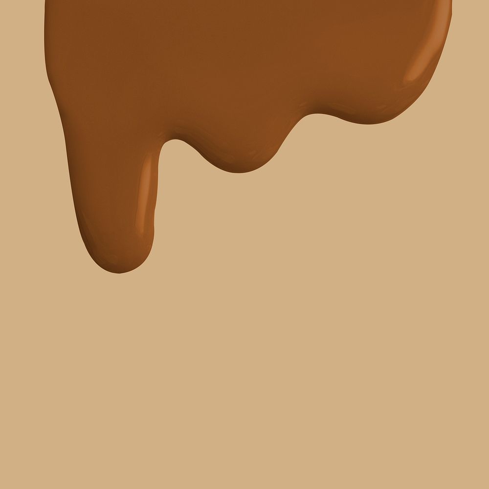 Brown dripping paint background in light brown