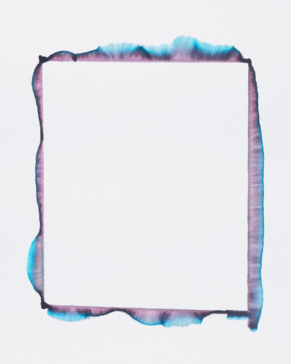 Aesthetic square chromatography art frame psd