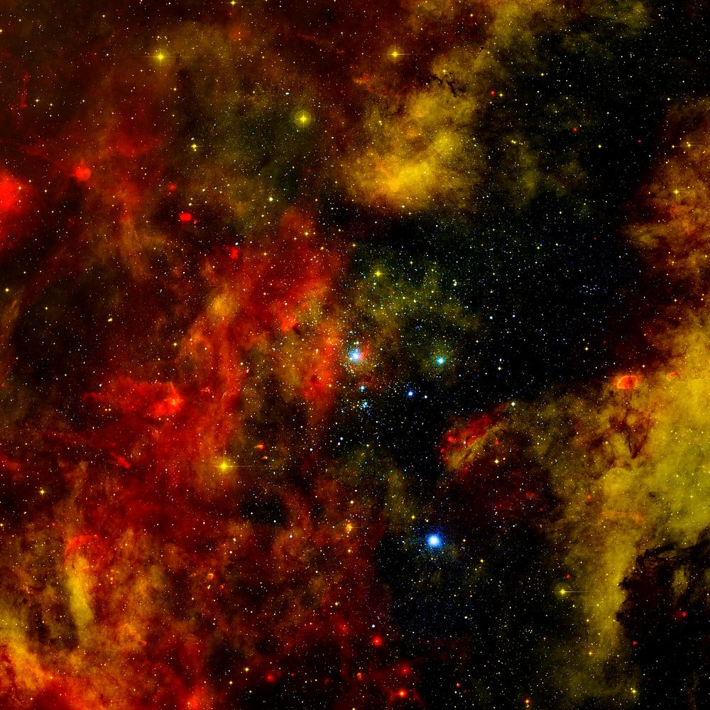 A Nearby Stellar Cradle. Original from NASA. Digitally enhanced by rawpixel.