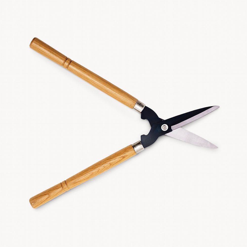 Shears, garden cutting tool isolated image on white background