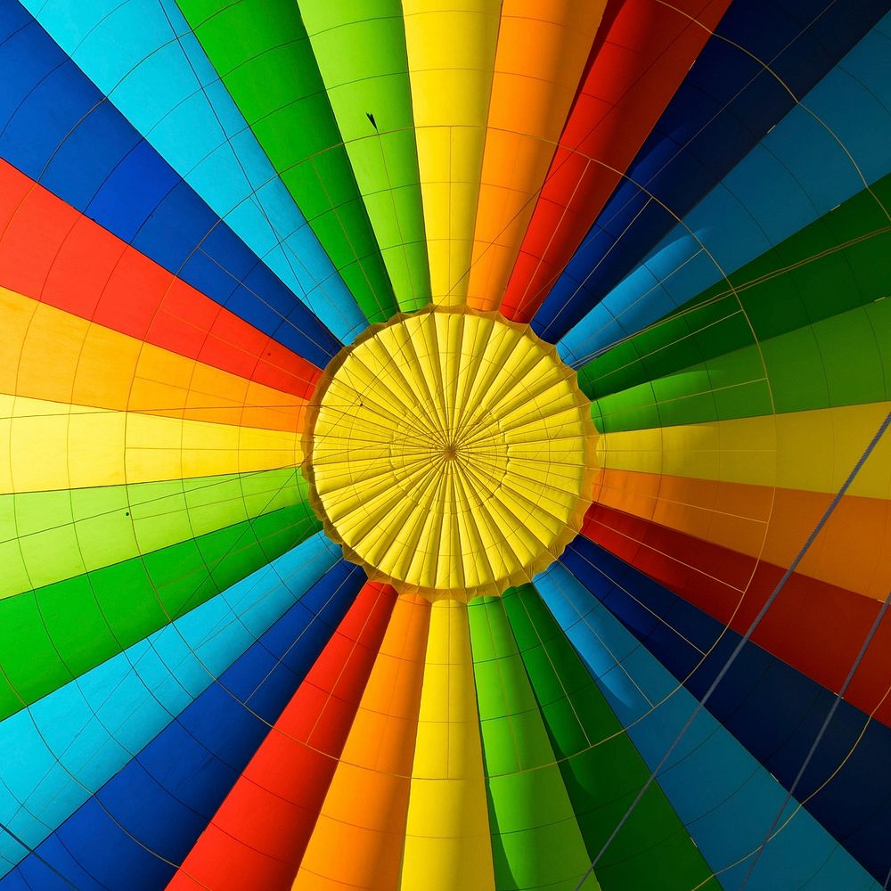 Free colorful hot air balloon image, public domain travel CC0 photo.