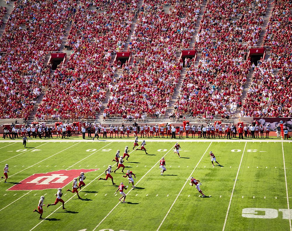 American football arena, 14 February 2017, location unknown. View public domain image source here