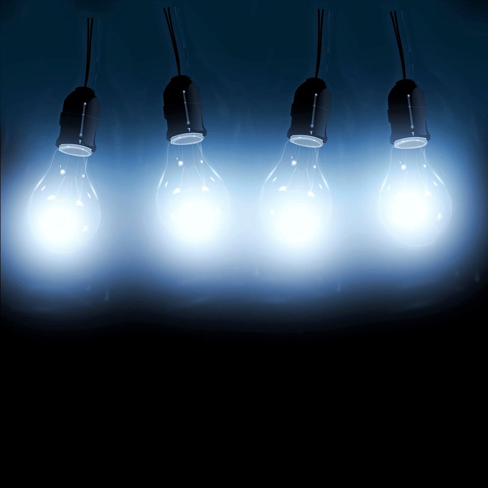 Light bulbs background, free public domain CC0 image.