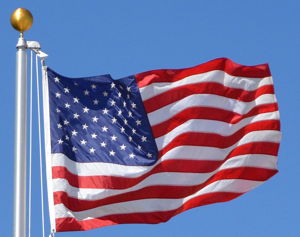 Free American flag image, public domain CC0 photo.