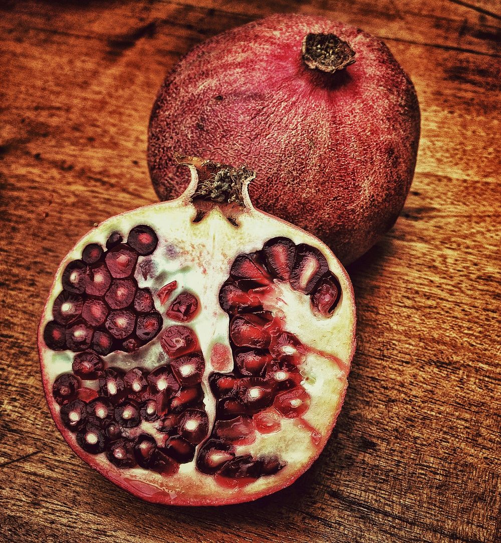 Free close up pomegranate image, public domain fruit CC0 photo.