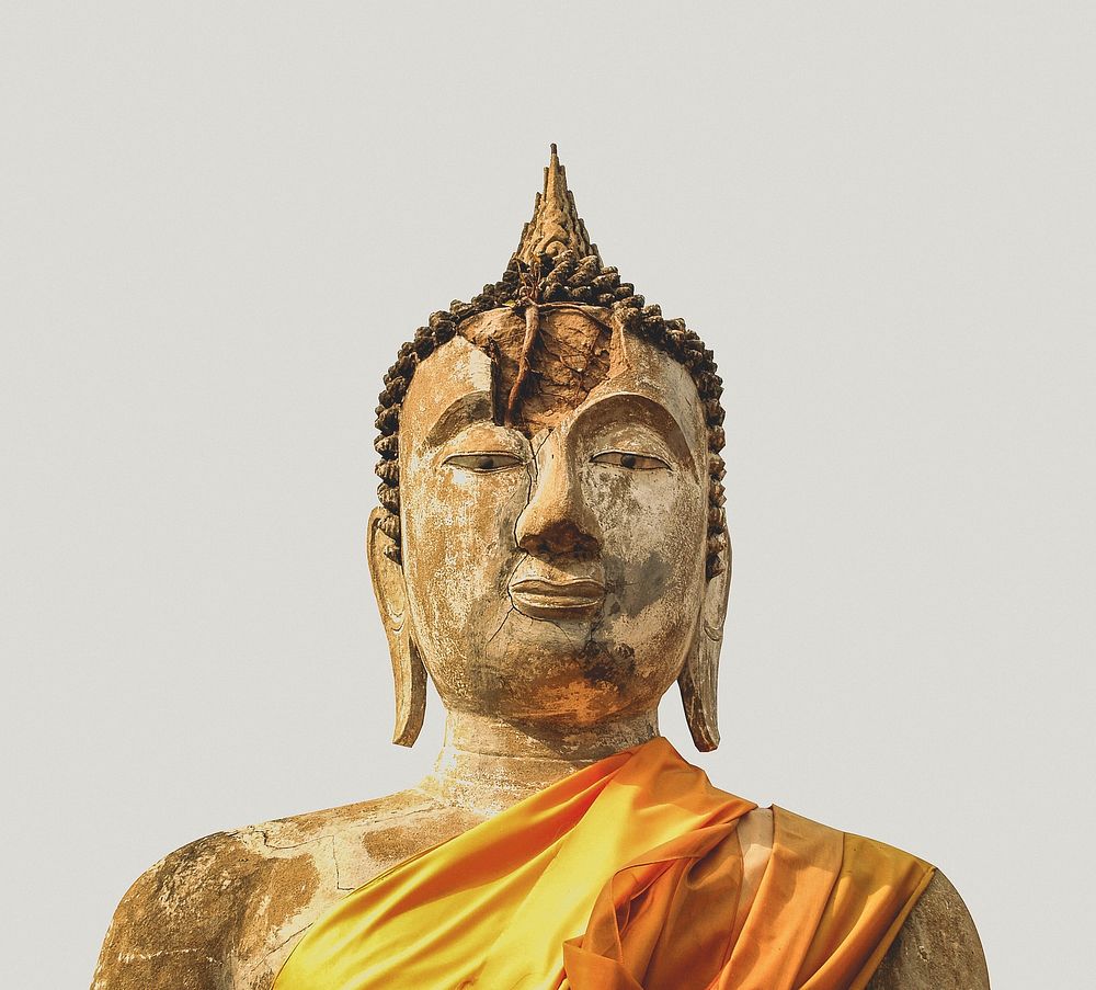 Free golden Buddha image, public domain sightseeing CC0 photo.