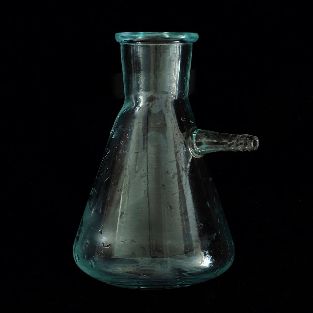 Free joint conical filter lab flask image, public domain chemistry CC0 photo.