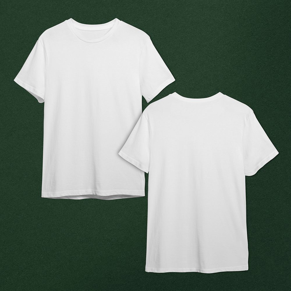 Men&rsquo;s white t-shirt apparel with design space