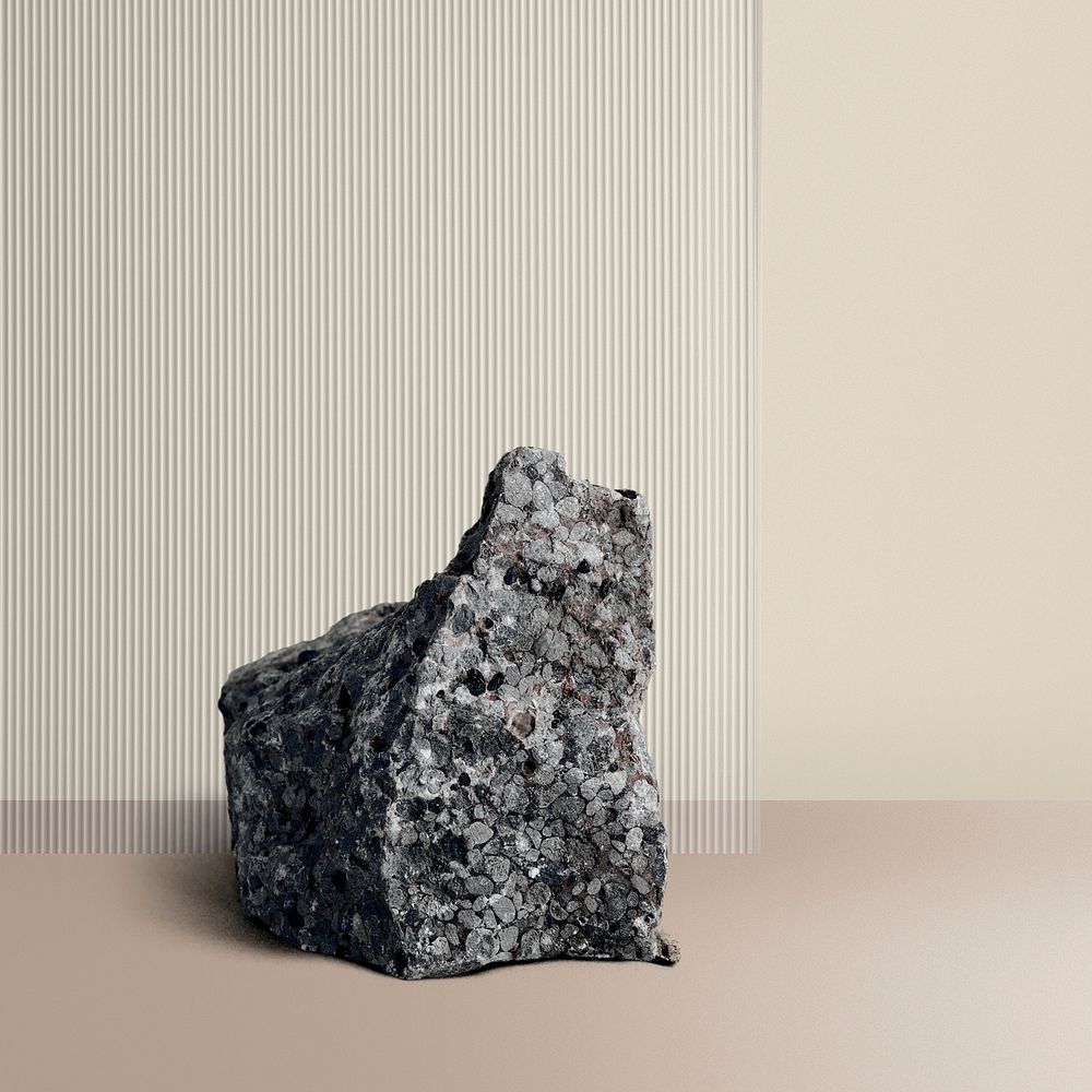 Product backdrop mockup, psd natural beauty stone