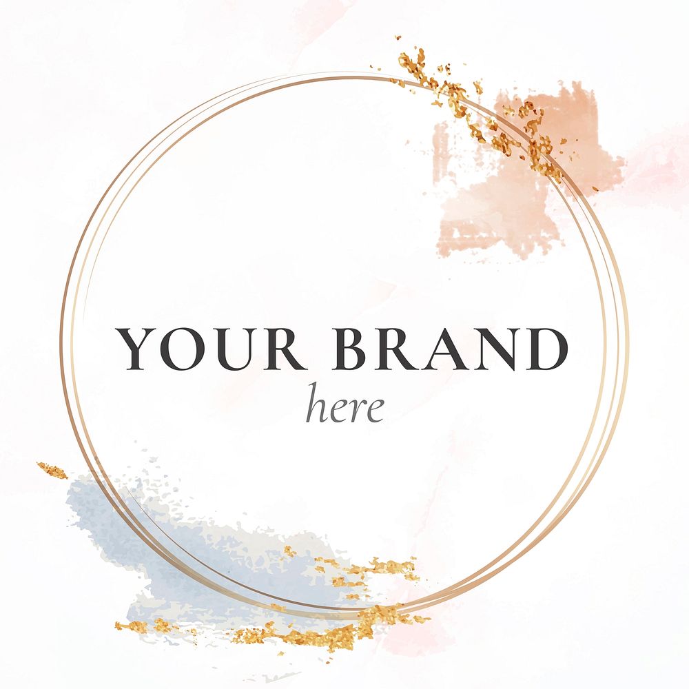 Your Brand here frame mockup vector