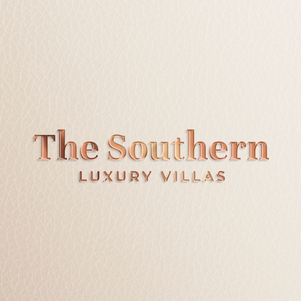 Luxury gold logo effect, hotel template in 3D modern design psd