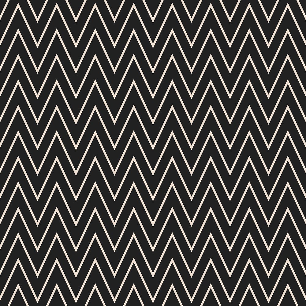 Black zig-zag pattern background, abstract seamless psd