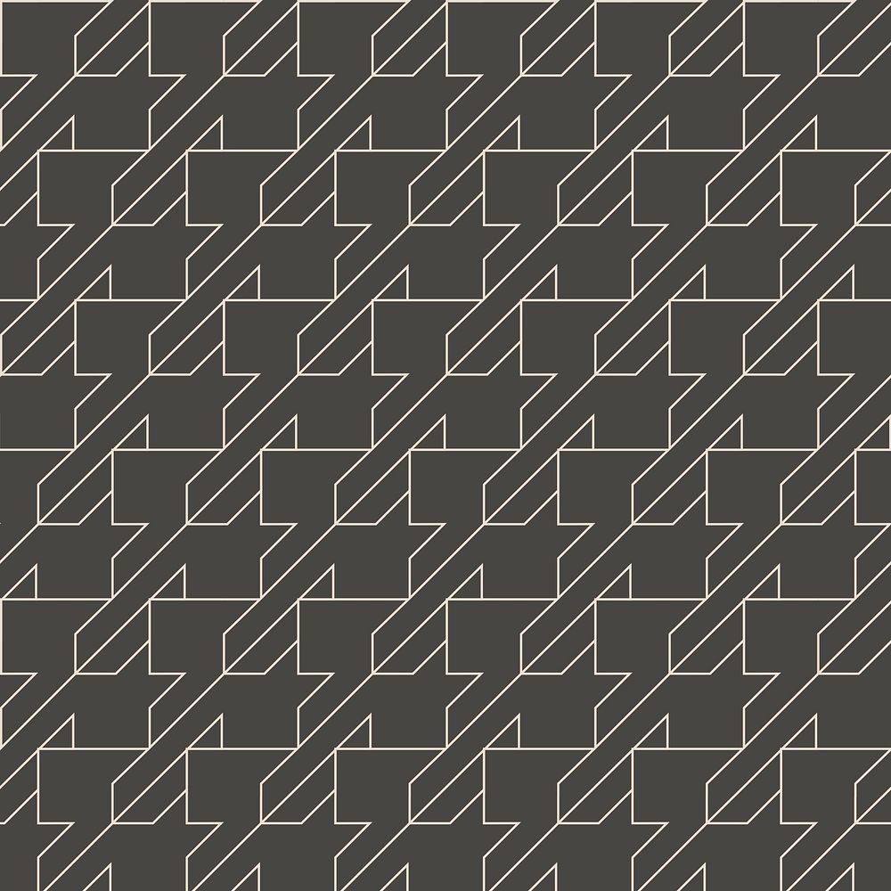 Houndstooth pattern background, abstract beige line psd