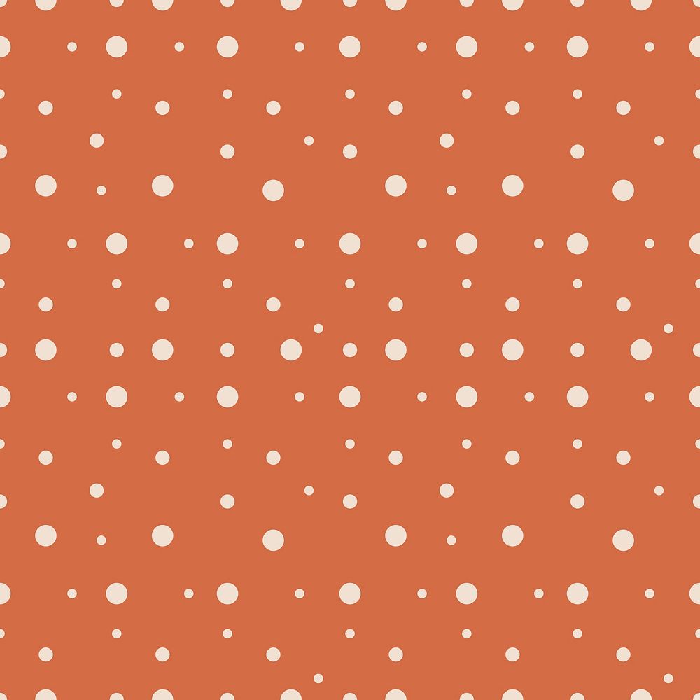 Aesthetic pattern background, orange polka | Premium PSD - rawpixel