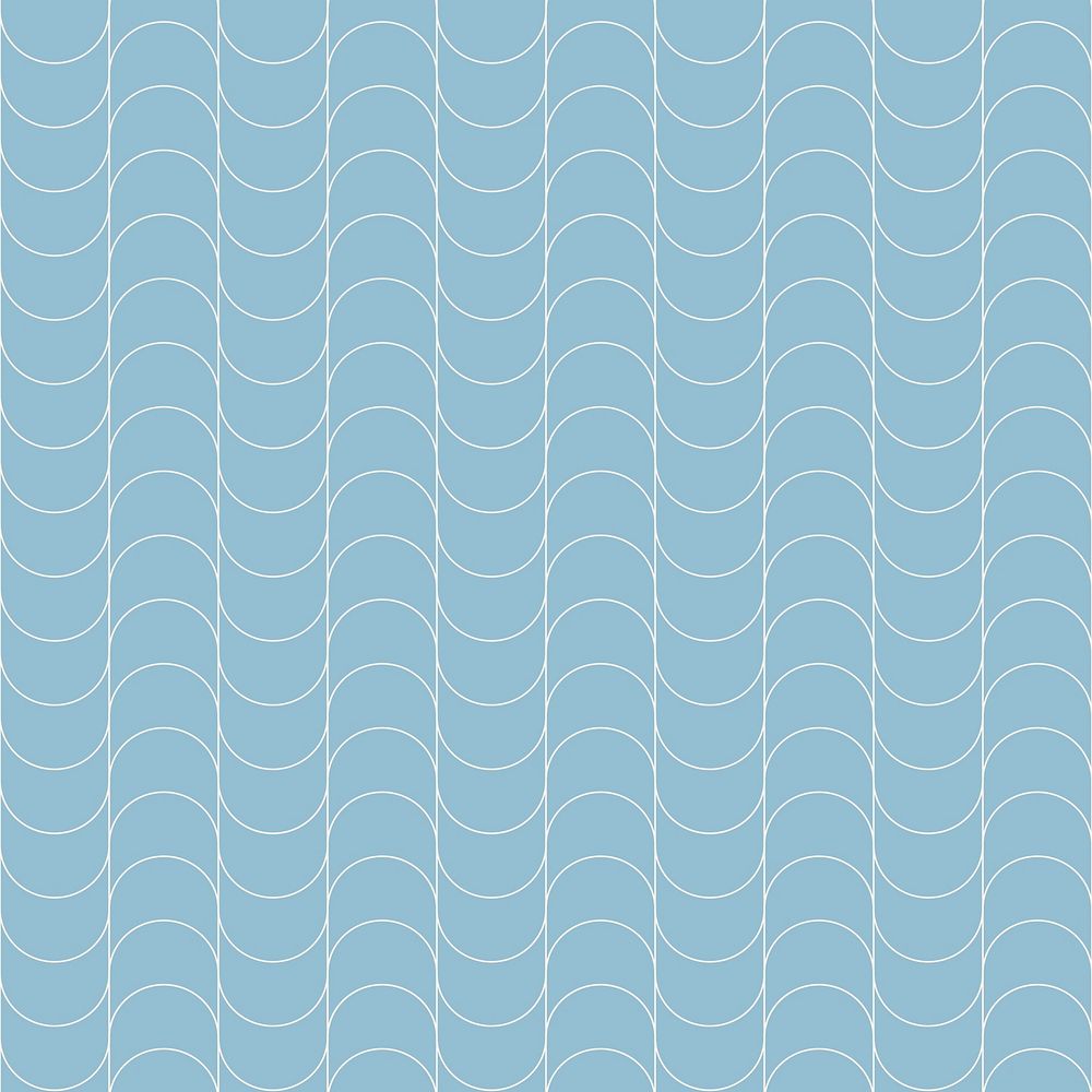 Seamless wave pattern background, blue abstract lines vector