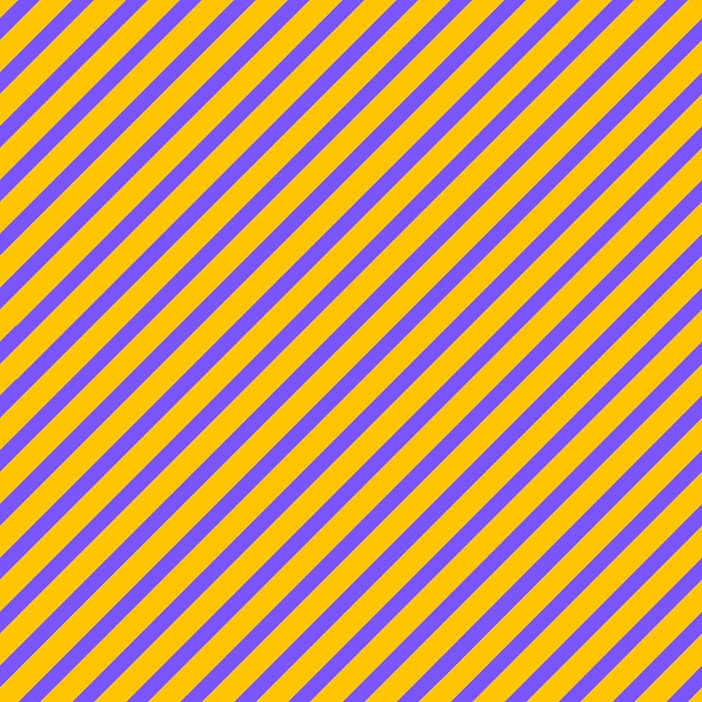 Yellow pattern background, purple striped seamless design psd