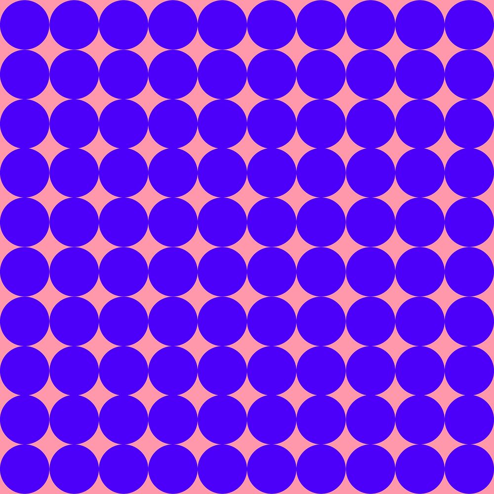 Seamless geometric pattern background, blue circle vector