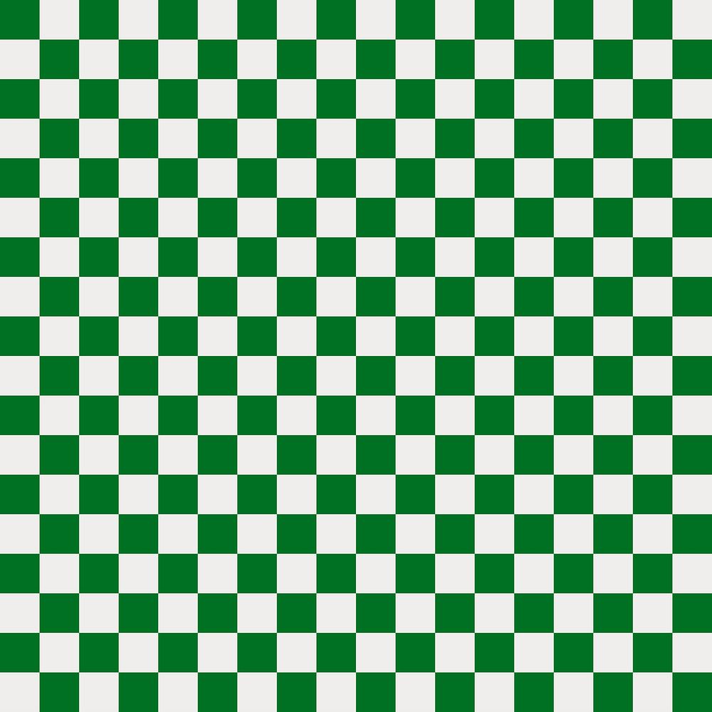 Green check pattern background, seamless psd