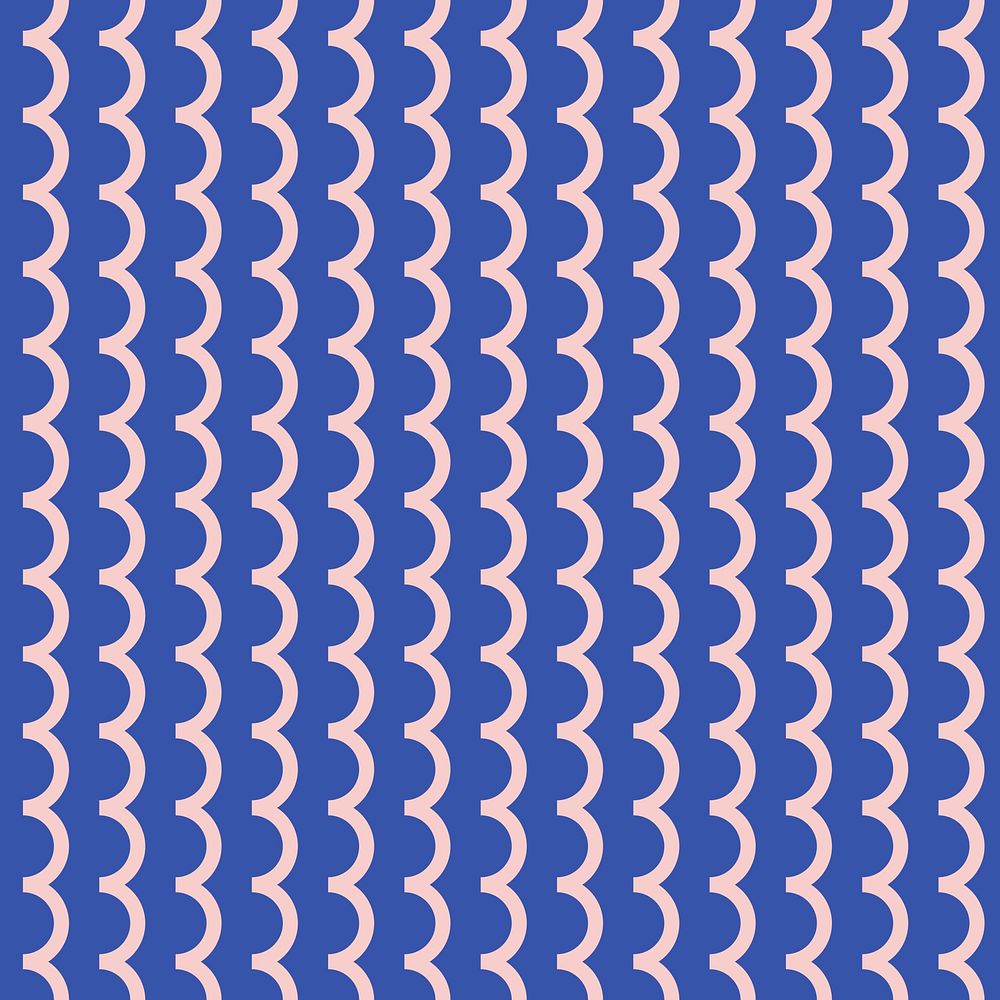 Wave line pattern background, blue seamless psd
