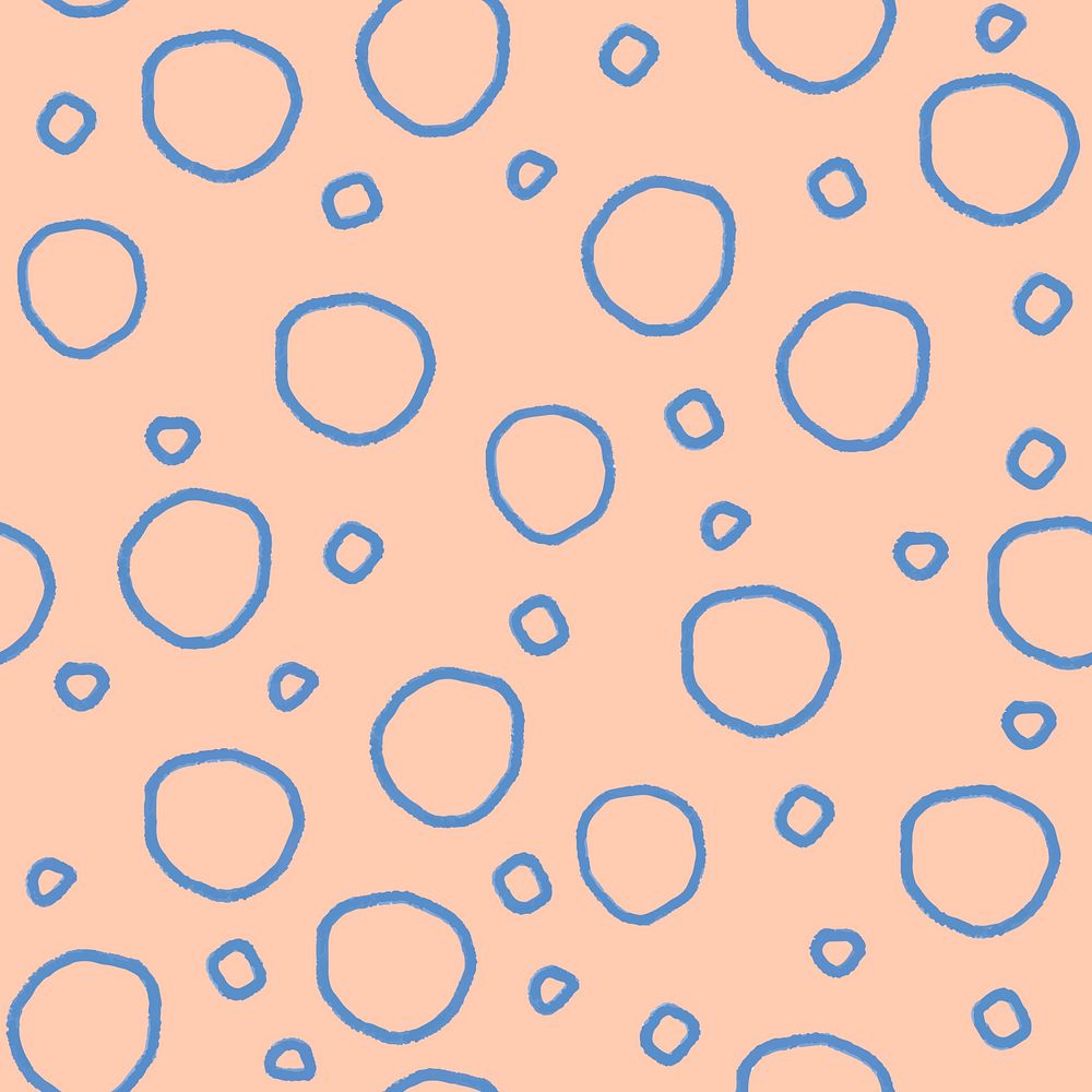 Cute geometric pattern background, pink circle psd