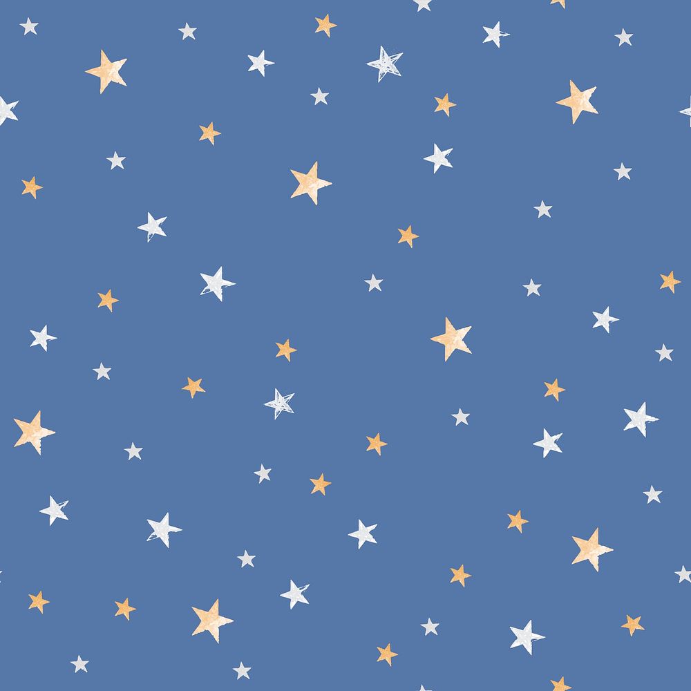 Star pattern background, aesthetic blue